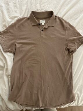 Cuts Clothing Men’s Polo Shirt in Tan/Taupe